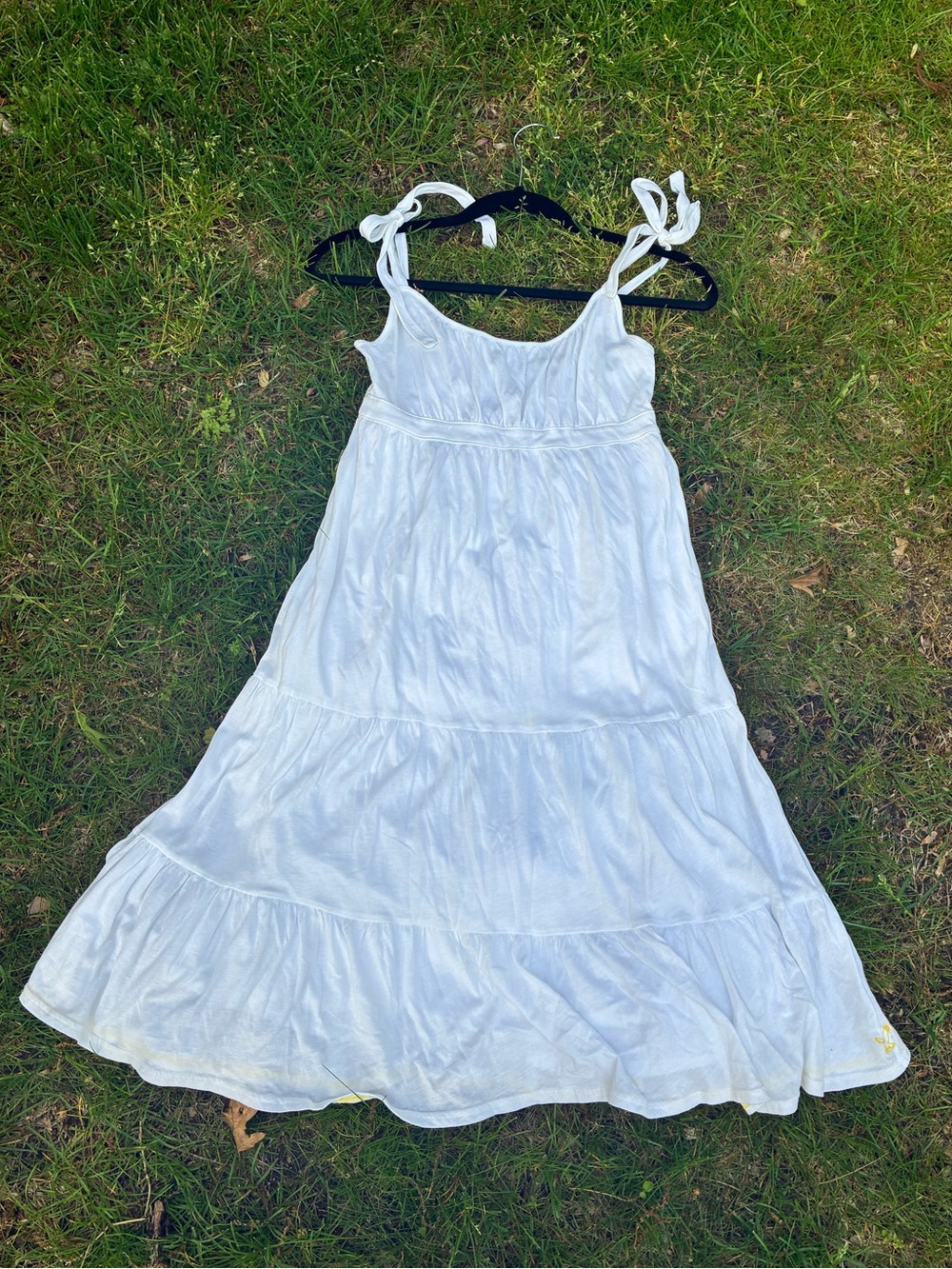 American Eagle Outfitters | Womens XS White Tiered Tie-Shoulder Sundress NWT